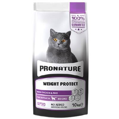 Pronature Kilo Kontrolü İçin Tavuklu ve Pirinçli Kısırlaştırılmış Yetişkin Kedi Maması 10 kg - 1