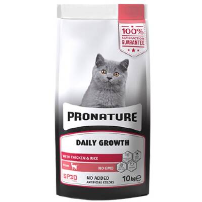 Pronature Tavuklu ve Pirinçli Yavru Kedi Maması 10 kg - 1