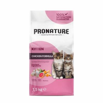 Pronature Tavuklu ve Pirinçli Yavru Kedi Maması 10 kg - 1