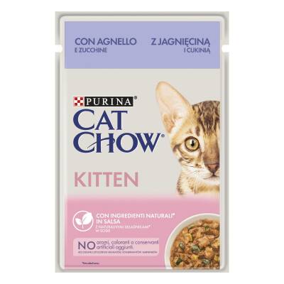 Purina Cat Chow Kuzu Etli Yavru Kedi Konservesi 85 gr - 1