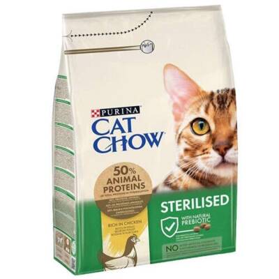 Purina Cat Chow Sterilised Tavuklu Yetişkin Kedi Maması 3 kg - 1