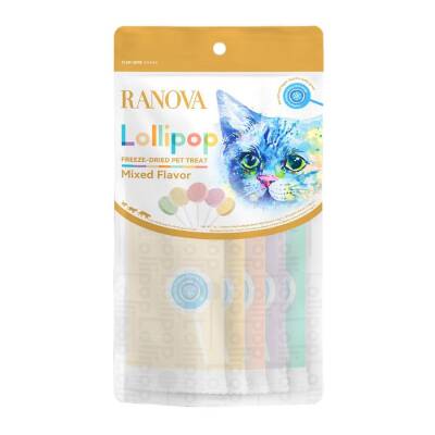Ranova Kediler İçin Karışık Lezzetli Lolipop 5'li - 1