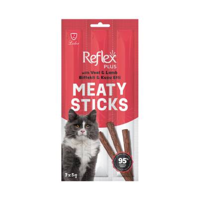 Reflex Biftekli Kuzulu Kedi Ödül Çubuğu 3 X 5 gr - 1