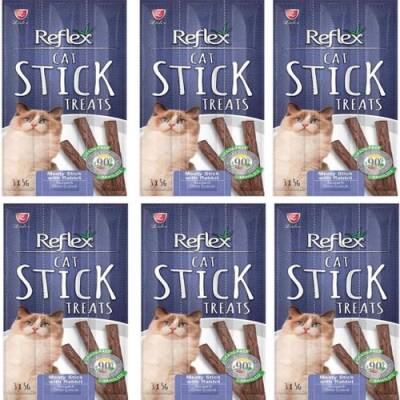 Reflex Cat Stick Tavşanlı Kedi Ödül Çubuğu 6'lı 3 X 5 gr - 1