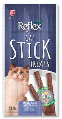 Reflex Cat Stick Treats Tavşanlı Kedi Ödül Çubukları 3 X 5 gr - 1