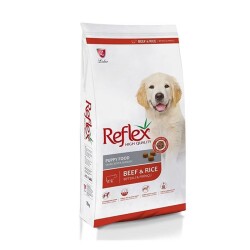Reflex High Quality Biftekli ve Pirinçli Yavru Köpek Maması 15 kg + 1 kg - Reflex