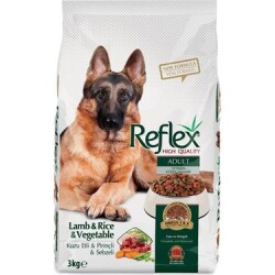 Reflex Kuzu Etli ve Pirinçli Sebzeli Yetişkin Köpek Maması 3 kg - Reflex