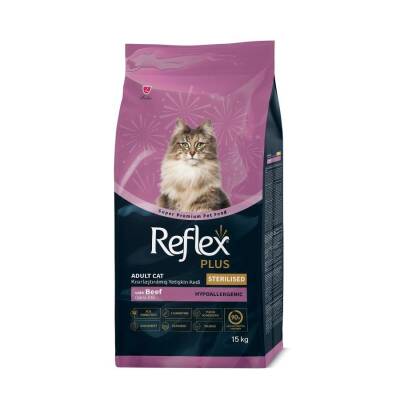 Reflex Plus Biftekli Kısırlaştırılmış Yetişkin Kedi Maması 15 kg - 1