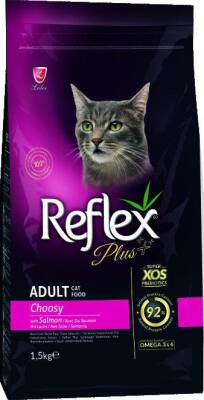 Reflex Plus Choosy Seçici Kediler İçin Somonlu Yetişkin Kedi Maması 1,5 kg - 1
