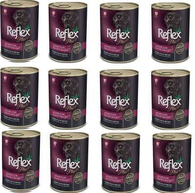 Reflex Plus Gravy Kuzu Etli & Karaciğerli Konserve Yetişkin Köpek Maması 415 gr X 12 Adet - 1