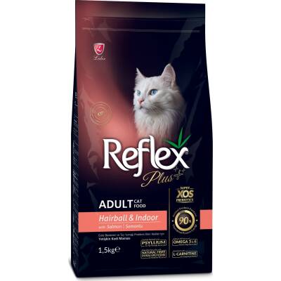 Reflex Plus Hairball & İndoor Somonlu Yetişkin Kedi Maması 1,5 kg - 1