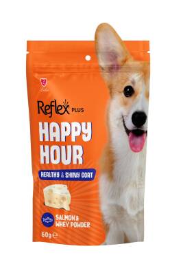 Reflex Plus Happy Hour Sağlıklı ve Parlak Tüyler İçin Destekleyici Köpek Ödül Maması 60 gr - 1