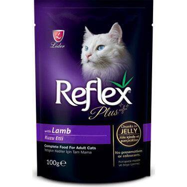 Reflex Plus Kuzu Etli Pouch Konserve Kedi Maması 100 gr - 1