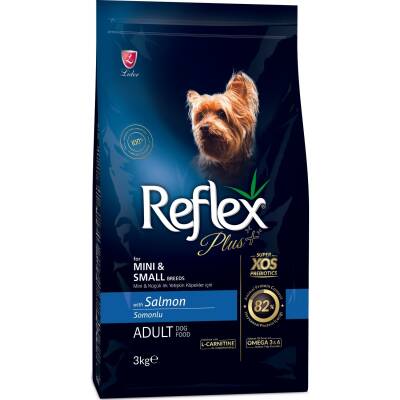 Reflex Plus Mini Somonlu Küçük Irk Yetişkin Köpek Maması 3 kg - 1