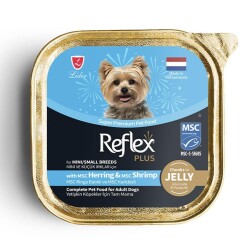Reflex Plus Pouch Ringa Balığı ve Karidesli Küçük Irk Yetişkin Köpek Konservesi 85 gr - Reflex Plus