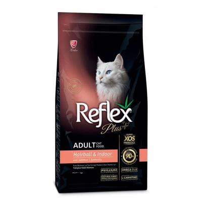 Reflex Plus Somonlu Hairball Yetişkin Kedi Maması 15 kg - 1