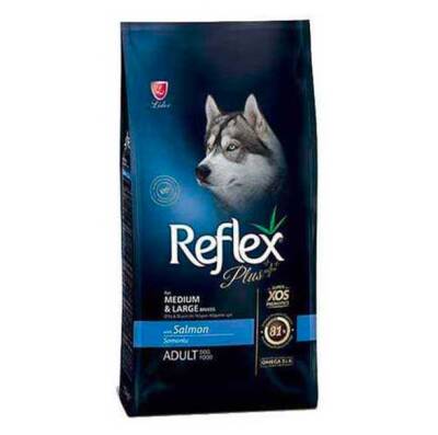 Reflex Plus Somonlu Orta ve Büyük Irk Yetişkin Köpek Maması 3 kg - 1