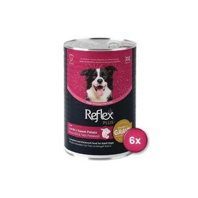 Reflex Plus Sos İçinde Kuzu Etli ve Tatlı Patatesli Yetişkin Köpek Konservesi 400 Gr X 6 Adet - 1