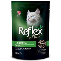 Reflex Plus Tavuklu Sos İçinde Parça Etli Konserve Kedi Maması 100 gr - Reflex Plus