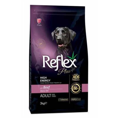 Reflex Plus Yüksek Aktiviteli Köpekler İçin Dana Etli Yetişkin Köpek Maması 3 kg - 1