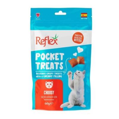 Reflex Pocket Treats Choosy Seçici Kediler İçin Kedi Ödül Maması 60 Gr - 1