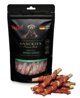 Reflex Snackies Brokoli Ördek Göğsü Köpek Ödülü 170 gr - 1