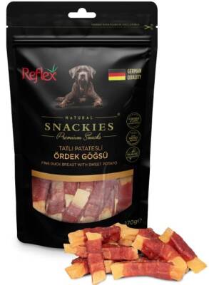 Reflex Snackies Tatlı Patatesli Ördek Göğsü Köpek Ödülü 170 gr - 1