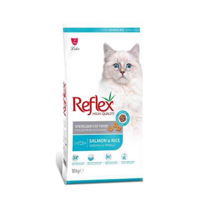 Reflex Sterilised Somonlu Kısırlaştırılmış Yetişkin Kedi Maması 10 kg - 1