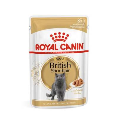 Royal Canin British Shorthair Adult Pouch Yetişkin Kedi Konservesi 85 gr - 1
