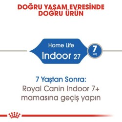 Royal Canin Indoor 27 Evden Çıkmayan Kedilere Özel Mama 2 kg - 2