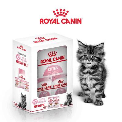 Royal Canin Kitten 26 Yavru Kedi Maması 2 kg (2 Adet Royal Canin Pouch Hediyeli) - 1