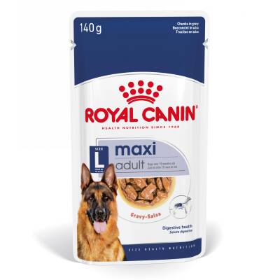 Royal Canin Maxi Adult Büyük Irk Yetişkin Köpekler İçin Parça Etli Konserve Mama 140 gr X 10 Adet - 1