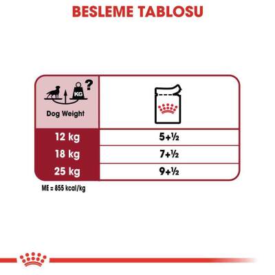 Royal Canin Medium Adult Orta Irk Yetişkin Köpekler İçin Parça Etli Yaş Mama 140 gr X 10 Adet - 3