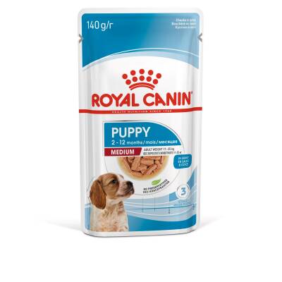 Royal Canin Medium Puppy Orta Irk Yavru Köpekler İçin Parça Etli Konserve Mama 140 gr - 1