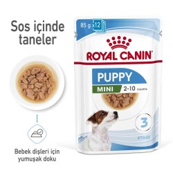 Royal Canin Mini Puppy Küçük Irk Yavru Köpek Konservesi 85 gr - 6