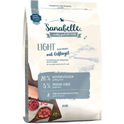 Sanabelle Light Düşük Kalorili Adult Yetişkin Kedi Maması 2 kg - 1