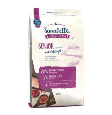 Sanabelle Senior Tahılsız Kümes Hayvanlı Yaşlı Kedi Maması 2 Kg - 1