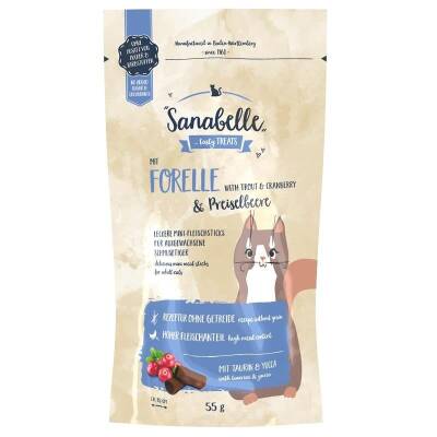 Sanabelle Snack Alabalık ve Kızılcık Özlü Kedi Ödülü 55 Gr - 1