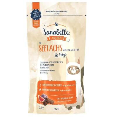 Sanabelle Snack Kömür Balıklı ve İncirli Kedi Ödülü 55 Gr - 1