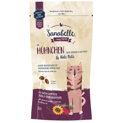 Sanabelle Tavuklu ve Pancar Dolgulu Kedi Ödülü 55 Gr - 1