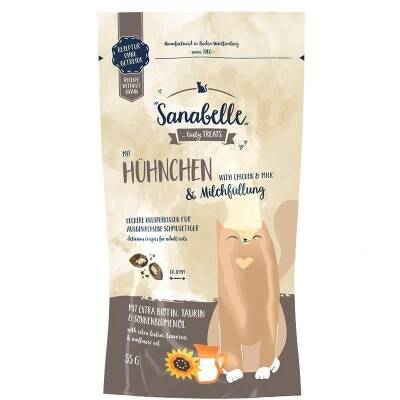 Sanabelle Tavuklu ve Süt Dolgulu Kedi Ödülü 55 Gr - 1