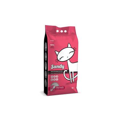 Sandy Bebek Pudralı Topaklanan Bentonit Kedi Kumu 10 lt - 1