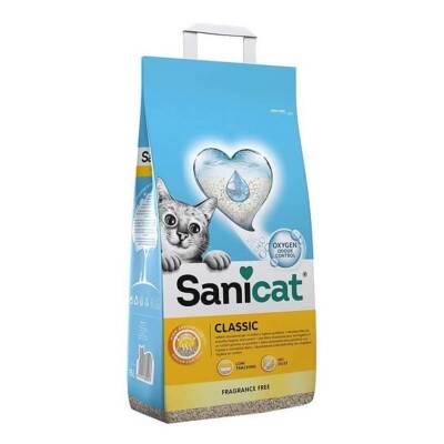 SaniCat Classic Kokusuz Topaklanan Kedi Kumu 10 lt - 1