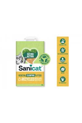 Sanicat Natura Activa Çam Peleti Bitkisel Topaklanan Kedi Kumu 10 lt - 1
