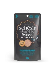 Schesir After Dark Mousse Tavuk Etli ve Bıldırcın Yumurtalı Tahılsız Yetişkin Kedi Konservesi 80 gr - Schesir