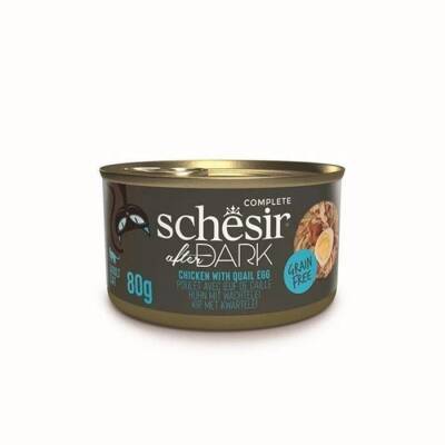 Schesir After Dark Pate Tavuk Etli ve Bıldırcın Yumurtalı Tahılsız Yetişkin Kedi Konservesi 80 gr - 1