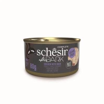 Schesir After Dark Pate Tavuk Etli ve Ördek Etli Tahılsız Yetişkin Kedi Konservesi 80 gr - 1