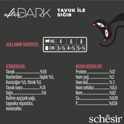 Schesir After Dark Tavuk Et Suyunda Konserve 80 gr - 3