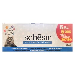 Schesir Deniz Mahsülleri Yetişkin Kedi Konservesi 85 gr (6 AL 5 ÖDE) - 2