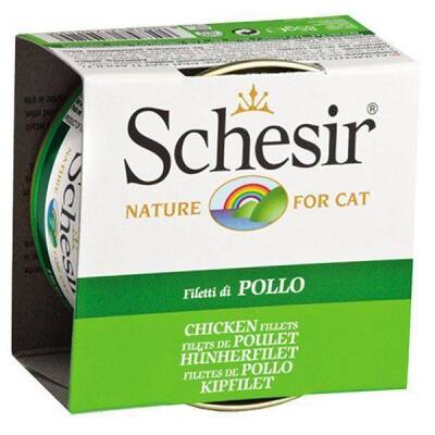 Schesir Jel İçinde Tavuk Etli Konserve Kedi Maması 85 gr - 1